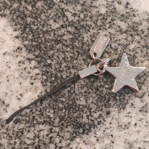 Coach Key Chain Bag Charm, Phone Attachment - Vintage - Twinkle Star - Picture 13 of 15